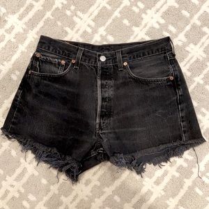 Vintage Levi’s 501 denim cutoff shorts